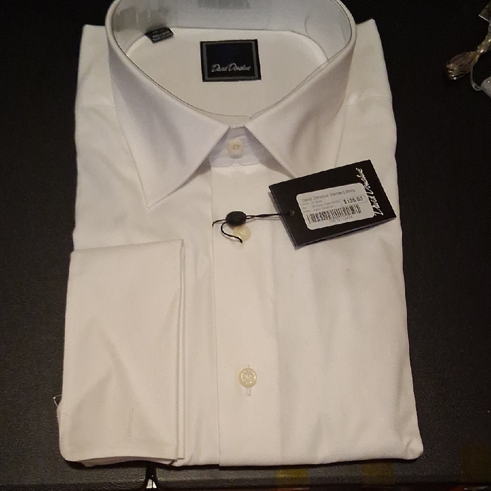 DaVinci Classic White Men's Dress Shirt